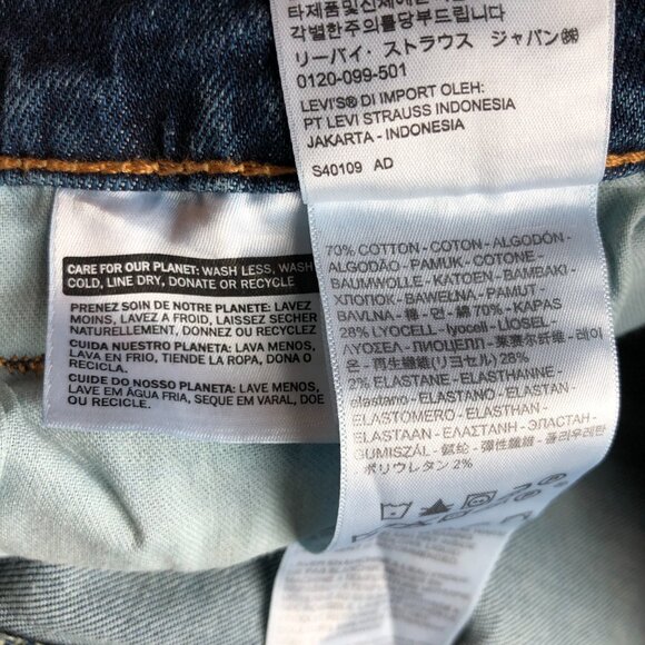 Levi's Men's 541 32x32 Athletic Fit Taper Blue Jeans Medium Wash Denim Casual - Picture 15 of 16